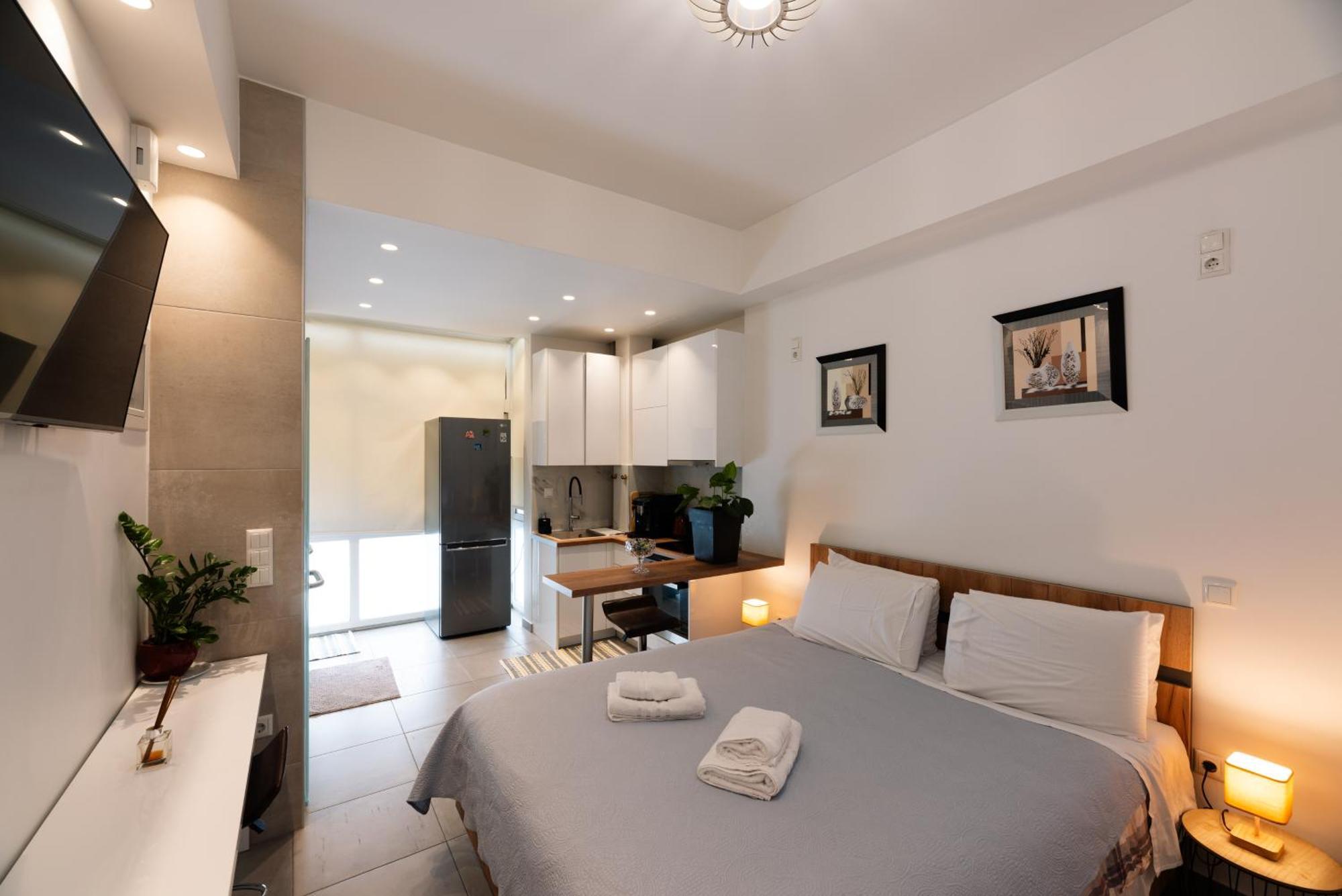Modern Studio Apartment A Афины Экстерьер фото